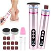 Ambesty 2-in-1 Pedicure Elettrico Professionale, Lima Elettrica per Piedi, 9 Velocità Regolabile, con Display LCD,Multifunzionali Pedicure Elettrico Per Rimuovere Calli, Pelle Morta(Oro rosa)