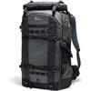 Lowepro Pro Trekker BP 650 AW II, Zaino Fotocamera Outdoor, Tessuto Riciclato, Obiettivi 800mm, Copertura Impermeabile, Custodia Mirrorless/Reflex, Nero/Grigio Scuro, Tessuto Rivestito, Zip Ermetiche