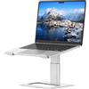 SOUNDANCE Supporto regolabile per scrivania, supporto per computer, supporto ergonomico per laptop, compatibile con computer da 10 a 17,3 pollici (argentato)