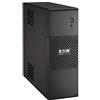 Eaton SAI 5S 700I UPS - Gruppo di Continuità - 5S700I - 700VA (6 prese Schuko, Regolazione della Tensione (AVR), Protezione della linea Ethernet/Internet/telefono) - Nero