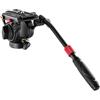 NEEWER Testa Fluida per Treppiede Video in Metallo con Piastra a Sgancio Rapido, Manopola Telescopica & Base Panoramica con Scala (⌀55mm), Massima Portata 6kg, GM001