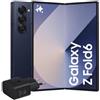 Samsung Galaxy Z Fold6 Smartphone AI pieghevole, Caricatore Incluso, RAM 12GB, 256GB, Dual SIM, Display 6,3/7,6 Dynamic AMOLED 2X, Batteria a lunga durata, Navy 2024 [Versione italiana]