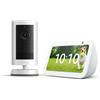 Amazon Echo Show 5 (Ultimo modello), Bianco + Ring Videocamera esterna Plus a batteria, Bianco, guarda la tua videocamera su Echo Show, con Accesso Anticipato ad Alexa+