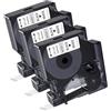 Cartridgeify 3 nastri per etichette Cartridgeify 45013, 12 mm, compatibili con Dymo D1 12 mm x 7 m, S0720530 per Dymo LabelManager 150 160 210D 280 360D 420P, compatibili con D1 45013 A45013 nero su bianco