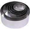 Fackelmann Set da 6 Coppa pasta Professionali, per impiattare e formare verdure, frolla ed impasti, materiale in Acciaio Inossidabile, Dimensioni diametri Ø5/6/7/8/10/12 x 4,5 cm di altezza