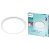 Philips LED Lampada da Soffitto Superslim, 15W, 4000K, 3 impostazioni di luce - dimmerabile senza dimmer, IP44, Bianca