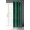 Eurofirany VILLA Tenda Oscurante, Tenda con Occhielli - 1 pz, Tenda Extra Lunga, Elegante, Tinta Unita, Soggiorno, Camera da Letto, Densità 290 g/m², 140x250 cm, Verde Scuro