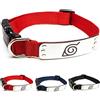 Pawsonify Naruto Collare per cani per cani di taglia grande, media, XS/S, collare per cani con licenza ufficiale Naruto Shippuden Hidden Leaf Village, collare regolabile per cani Red Ninja, Med