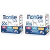 Generico Monge Grill Adult Dog Multipack, Grain Free, Pollo e Tacchino, Manzo, Merluzzo, 24 Bustine da 100 g