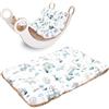 Totsy Baby Cuscino per arco Montessori & dondolo 70x110 cm - materasso da terra bambini reversibile - seduta relax lettura gioco per la cameretta fodera cotone Oeko-Tex Safari con il marrone