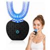AAFGVC Sonic Brush V5 Spazzolino Elettrico Sonico Feno Smartbrush con Modalità Forte Media Massaggio e Sbiancante per Denti e Gengive (Black)