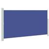 vidaXL Tendalino Laterale per Patio Terrazzo Ombra Paravento Schermo Frangivento Tenda Parasole Retrattile Automatica 160 x 300 cm Blu