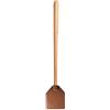 SPORTARC Schiacciamosche in pelle resistente marrone con manico lungo in legno di faggio per Ind