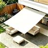 IKDZCM Tenda da Sole per Esterno Impermeabile 6.5X9.5M Telo Ombreggiante Esterno Rettangolare Vele Parasole da Giardino Protezione UV al 95% per Telo Ombreggiante per Patio - Bianco