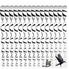 BetterJonny 15pcs Repellente per Uccelli Riflettente, Riflettente Spirale Spaventapasseri Riflettente Spaventapasseri Riflettenti Spirale del Spaventa per Balcone Giardino Proteggere Alberi da Frutta