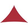 vidaXL Telo Ombra Rosso 7 x 5 x 5 m HDPE, Giardino e terrazza, moderno vela triangolare per sole, copertura UV, tenda da esterno per ombra
