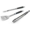 Barbecook Black Pepper Set di Utensili per Barbecue, Set per Barbecue con forchettone, pinze e spatola