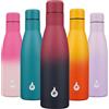 BJPKPK Insulated Water Bottle 17oz Stainless Steel Water Bottles Diashwasher Safe Reusable Metal Thermos Keep Cold and Hot,Charming Black Red