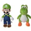Simba Does Not Apply Super Mario Luigi-Peluche 30 cm, Colore 0, STK, 109231011 & Super Mario Peluche Yoshi, 109231012, 0 Mesi, Morbido Personaggio del Famoso Gioco Nintendo