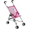 Bayer Chic 2000 - Passeggino per bambole Funny, passeggino per bambole, mini passeggino, unicorno rosa, rosa