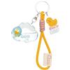 NICI Waddle 63185 - Portachiavi e Ciondolo da Borsa con Pinguino, tenero Ciondolo con Liquido e Grazioso Charm, Regalo Perfetto per Gli Appassionati di Gatti e dello Stile Kawaii 5 x 4 cm, Giallo