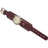 Homoyoyo 1pezzi Orologio Da Polso Vera Di Mucca Stile Vintage Con Numeri Romani Elegante e Casual Orologio Da Donna Per Occasioni Speciali Come Compleanni Natale e Caffè Scuro