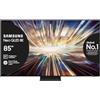 Samsung TV QE85QN800DTXZT Neo QLED 8K Mini LED, Smart TV 85 Processore NQ8 AI Gen2, Infinity One, DVBT-2, Q-Symphony & Dolby Atmos, Integrato con Alexa, Graphite Black 2024