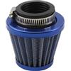 PowerMotor Filtro dell'aria per moto, universale, 44 mm, ricambio per 50 cc-250 cc, Dirt bike, ATV, quad, ciclomotore, scooter, Go Kart carburatore, blu