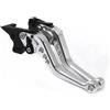 tusgt Freno Frizione Leva Per Benelli BN 125 BN 150 Per Tnt 150i BN125 Moto CNC Regolabile Frizione Leve Freno Leva Para Freno Moto(Silver)
