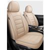 Generico Set Coprisedili Per Auto Coprisedile Auto A 5 Posti In Pelle PU Per MINI Per Cooper F56 Per Countryman Per Clubman Dettagli Interni Accessori Coprisedili Sedili Completo Auto(Beige,Standard)