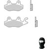 Generico COMPATIBILE CON KYMCO Dink LX 150 1998-2002 PASTIGLIE FRENO ant+post SBS 119HM MESCOLA ORGANICA 656119HM COPPIA DI PASTIGLIA FRENO PER MOTO SCOOTER SPECIFICA+OMAGGIO