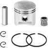 Tunejoy Pistone Motore Decespugliatori Cilindro 40mm Cilindro Pistone Kit Ring Set Kit Pistone con Anello 43cc