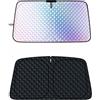 LVLIANGWANXIANGBAIHUO Parasole Auto Parabrezza per Renault Grand Scénic 4 (IV) R9 I 2016-2024, Pieghevole Ombrello Parasole Auto Schermo Anti UV Automobile Parasole Pieghevole e Portabile