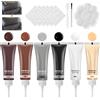 KIKVTER Kit Riparazione Pelle, 6 Colori Crema di Riparazione in Pelle, Kit di Riparazione per Pelle, Restauratore di Pelle, Gel di Riparazione per Pelle Liquida per Divano, Giacca in Pelle, Seggiolino Auto