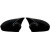 Generico Copertura specchietto retrovisore Per Fiat Per 500 Per Grande Per Punto Per ABARTH Tappi di copertura specchietti retrovisori laterali Aggiungi accessori auto(Nero lucido)