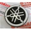 Yamaha Logo originale adesivo Emblema 3D autoadesivo per motorini, scooter, ATV, moto d'acqua (nero/argento, 30 mm)