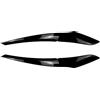 JINFOLI Nero lucido, for BMW Serie 1 F20 F21 118i 120d 120i M135i Pre-Lci 2011-2015 Auto Faro anteriore Palpebre Sopracciglia Adesivi ABS Ciglia (Size : Gloss Black)