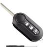 Kesiku Cover per chiave compatibile con Fiat Ducato Ford KA Vauxhall Combo Peugeot Boxer Citroen Jumper Clef, custodia chiave Peugeot Boxer, guscio chiave Citroen Jumper, sostituzione telecomando con