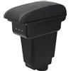 YJYWZH Bracciolo Centrale per Fiat Punto (2012-2018) con Porta USB-C Doppio Vano Portaoggetti, Coperchio Scorrevole, Design Integrato