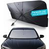 Avilia - Parasole Auto ad Ombrello Pieghevole con Custodia - 10 Aste in Ferro, Tessuto 170T, Barriera UV | Parasole Parabrezza Auto Universale, Aperto L140×A80 cm