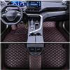 Muchkey Tappetini Abitacolo Auto Personalizzare per Ford per Kuga 2000-2025 Pelle Morbido Moquette Anti Scivolo Tappeti Impermeabile Tappeto Colore Nero Rosso