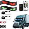 NEOVSUNY Occhi LED per Camion, Occhi luminosi a LED Devil Eyes, Display Led Flessibile Grande Programmabile, Impermeabile con App e Telecomando per Auto, Camion, Finestra del Negozio, 70 * 173mm 2PCS