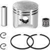 Tunejoy Pistone Anello Set di Accessori 44mm Pistone Kit Anelli Pistone set per Pistone Per Dirt Pit Bike ATV Scooter Quad 49cc