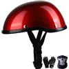 SOVORM Aperto Caschi Da Moto Portatile Jet Casco Scodella ECE Omologato Retrò Motociclo Aperto Faccia Casco Donna Uomo Scooter Casco Per Moto,Adult Cruiser Chopper Mezzo Casco