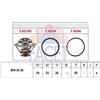 FACET 7.8314 Termostato motore con guarnizione 82°C Compatibilità con FIAT DUCATO Pianale piatto/Telaio 230 DUCATO Pianale piatto/Telaio 244 DUCATO Furgonato 230L DUCATO Autobus 230, IVECO