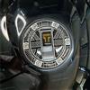 BLACK DOVES GRAPHICS Adesivo Resinato Compatibile con TAPPO Serbatoio Benzina Triumph Speed Triple RS (Nero-Giallo)