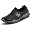 Rieker N3268 - Sneaker Infilare Donna, Blu (Schwarz/Pazifik/baltik/Schwarz 01), 36 EU
