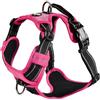 Bobby Rando Walk - Pettorina per cani Taglia S, in Nylon Riflettente, Fibbie Regolabili a Chiusura Sicura, Facile da Indossare, Fucsia Girocollo 32-48 cm, Giropetto 40-52 cm