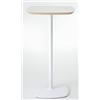 BELLELLI DESIGN - Tavolo bar alto design in ghisa pesante e piano in multistrato laminato HPL da cm. 60x60 - h. 110 - BLOUM - Bianco/Nero (Bianco)
