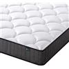 Zinus Materasso singolo, materasso a molle insacchettate e memory foam, 90 x 190 cm, altezza 20 cm, rigidità media, materasso ibrido delicato sulla pelle, materasso ortopedico con supporto per il